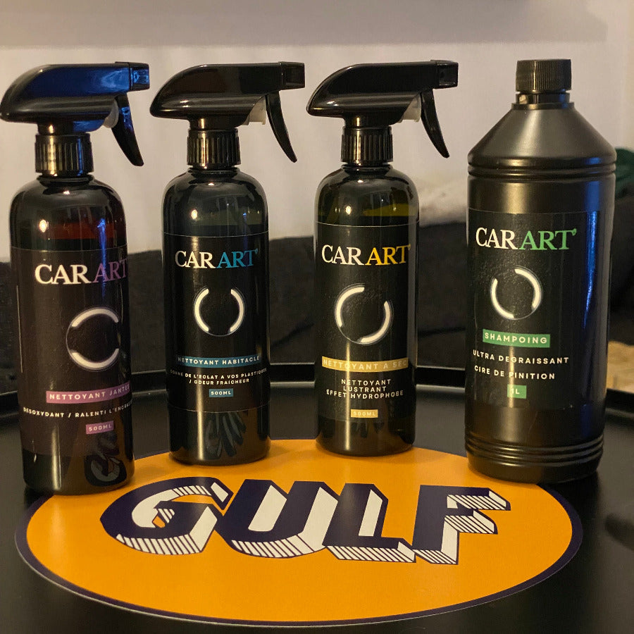 Avec notre pack ultime , rendez à votre véhicule sa brillance d'origine. Vous pouvez la nettoyer du toit jusqu'aux roues, et ça sans effort !